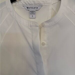 Athleta White Short Sleeve Tee